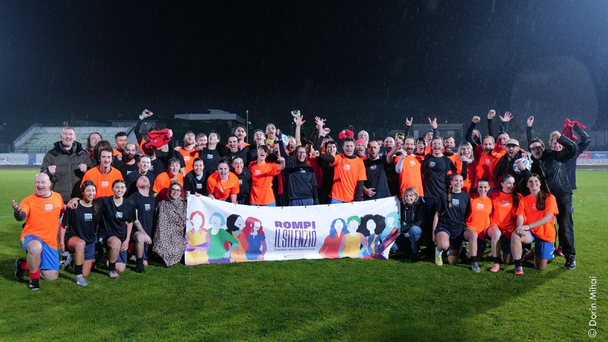 Santarcangelo, la pioggia non frena la partita benefica per sensibilizzare sui diritti delle donne - 