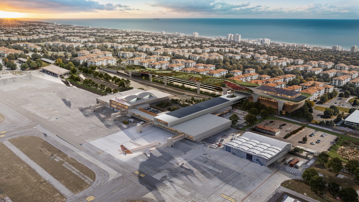 Ecco come sarà il nuovo aeroporto di Rimini: parcheggio, ristoranti, parco e anche una discoteca - 