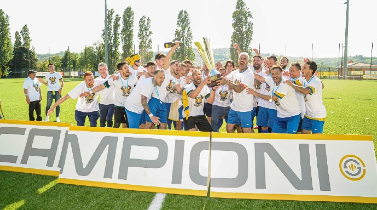 Calcio RSM, il Tre Fiori suona la nona: lo scudetto torna gialloblù - Il Tre Fiori campione (FSGC/Pruccoli)
