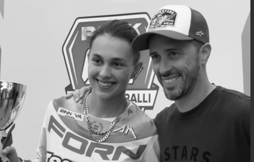 Asia Macini e Andrea Dovizioso