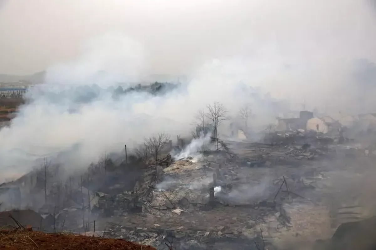 Esplosione devastante in fabbrica di fuochi d’artificio in Cina: almeno 21 morti e 61 feriti - © Ansa