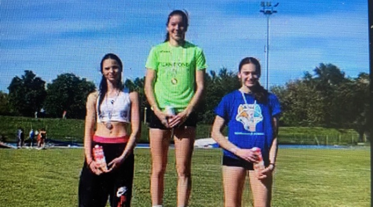 Atletica, Giulia Ciavatta campionessa regionale nell’eptathlon allieve - Il podio