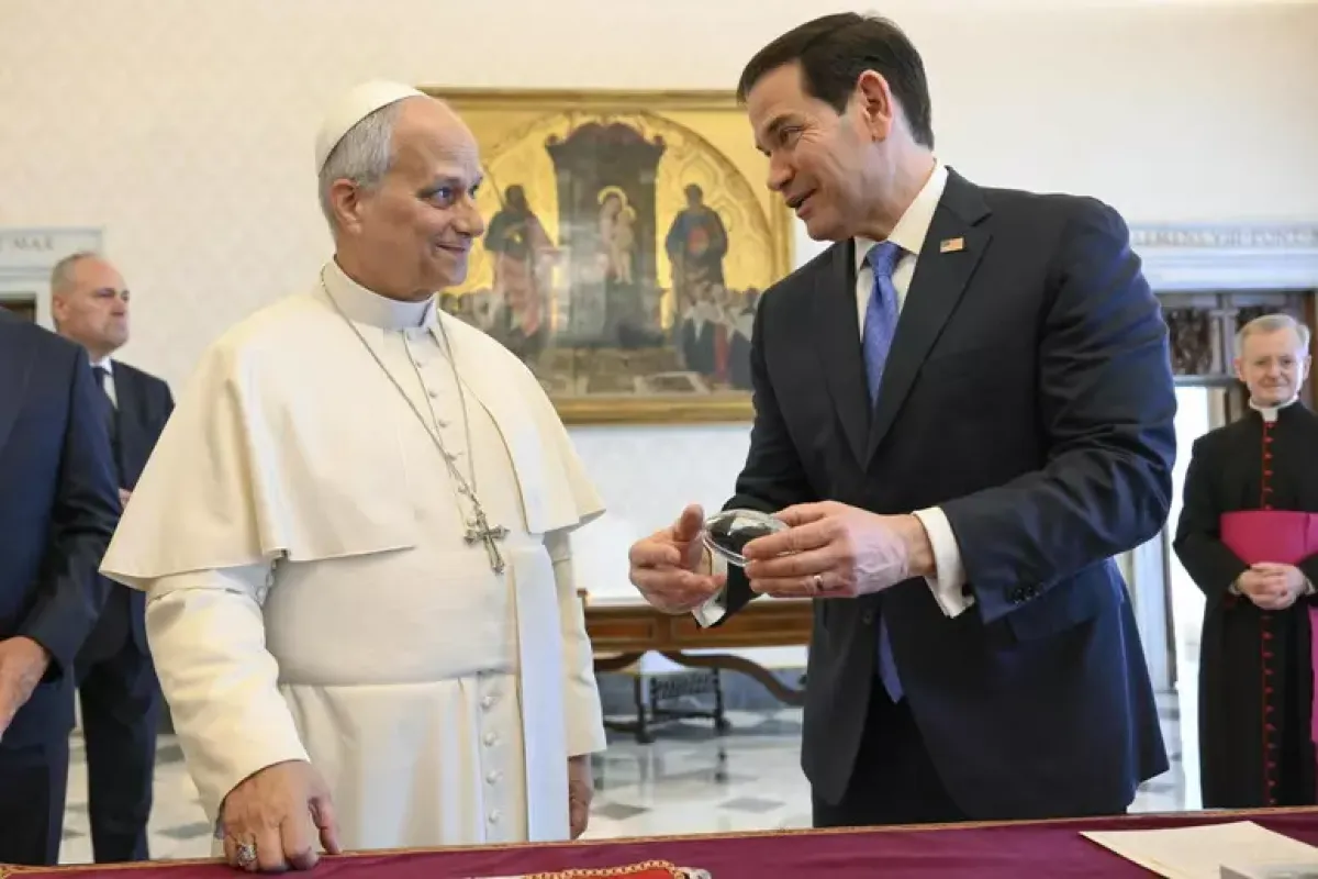 Rubio in Vaticano per due ore e mezza: incontro con il Papa e Parolin - © Ansa