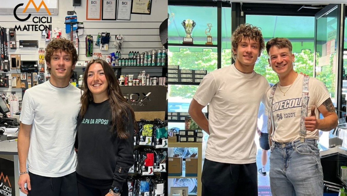 Il campione di F1 Kimi Antonelli fa spese da Cicli Matteoni: le foto virali sui social - 