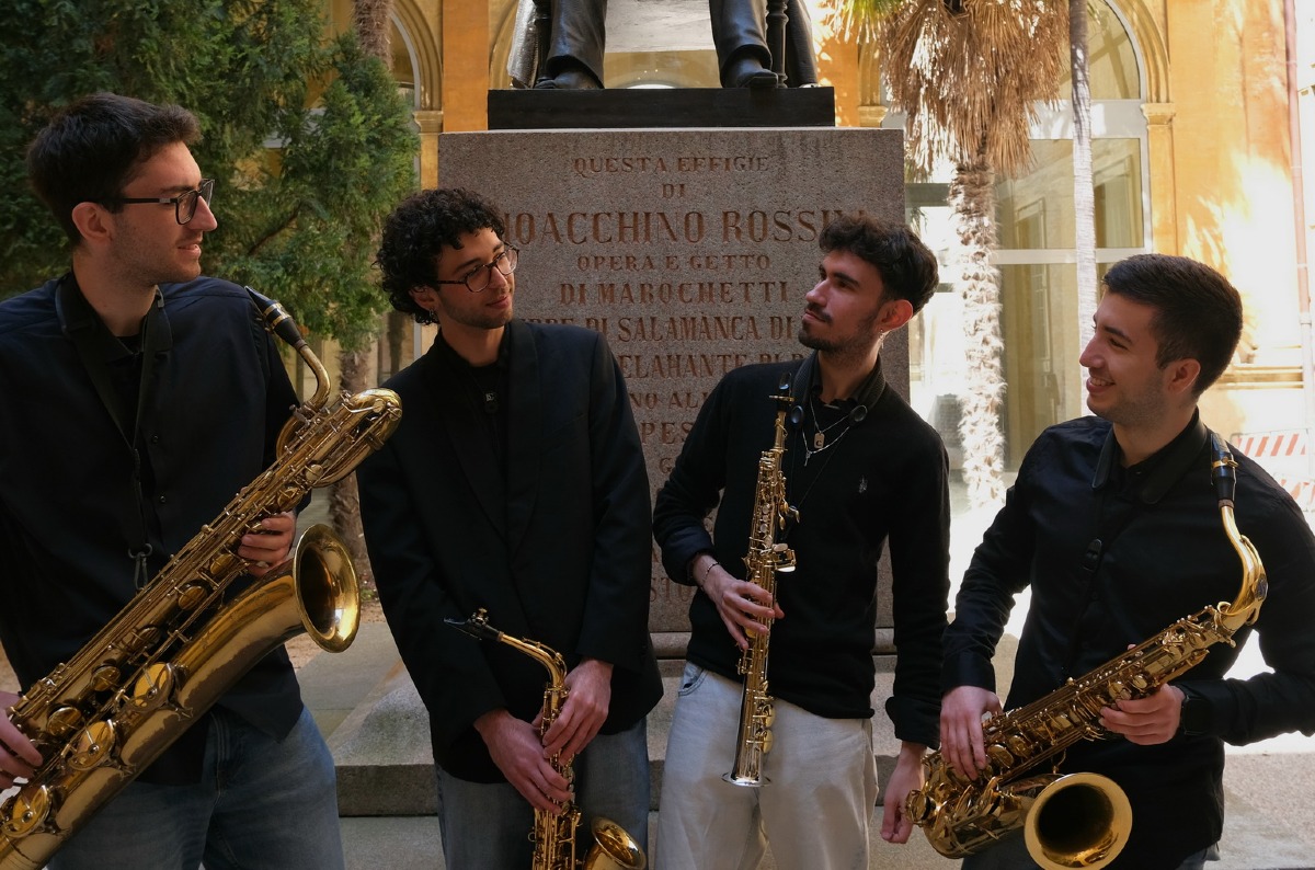 Rimini, concerto dell’Abcd Sax Quartet a Palazzo Buonadrata - 