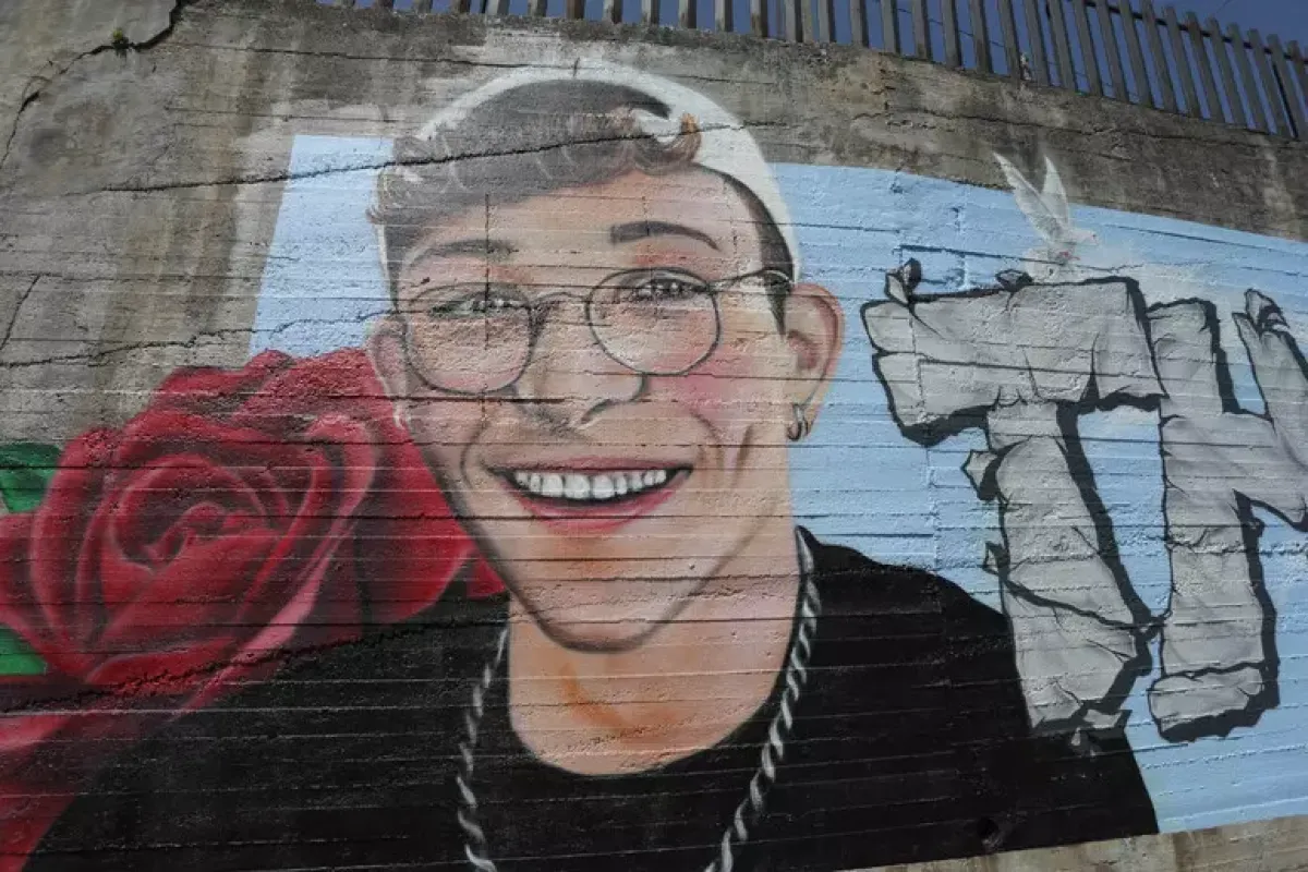 Omicidio Bricca, il Pg chiede due ergastoli -  Il murales dedicato a Thomas Bricca