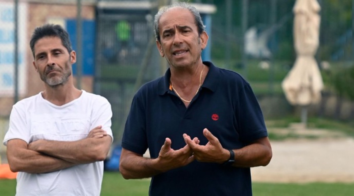 Calcio Promozione, Bellaria-Righini: c'eravamo tanto amati... - da sx Fabio Ionni e Aldo Righini