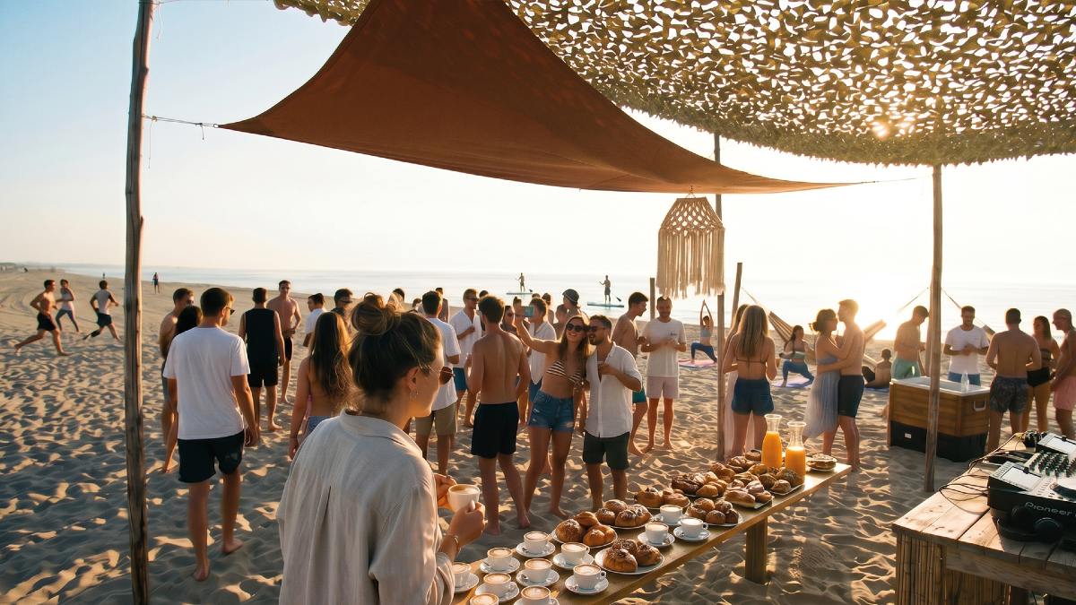 Rimini lancia il primo “soft club” del mattino in spiaggia: nasce Discornetto - 