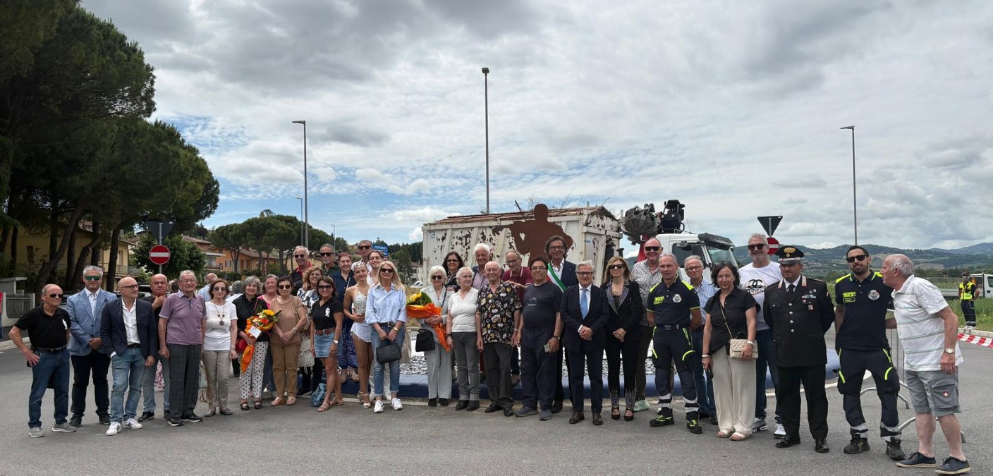 Coriano inaugura la rotatoria dedicata a Secondo Casadei - 