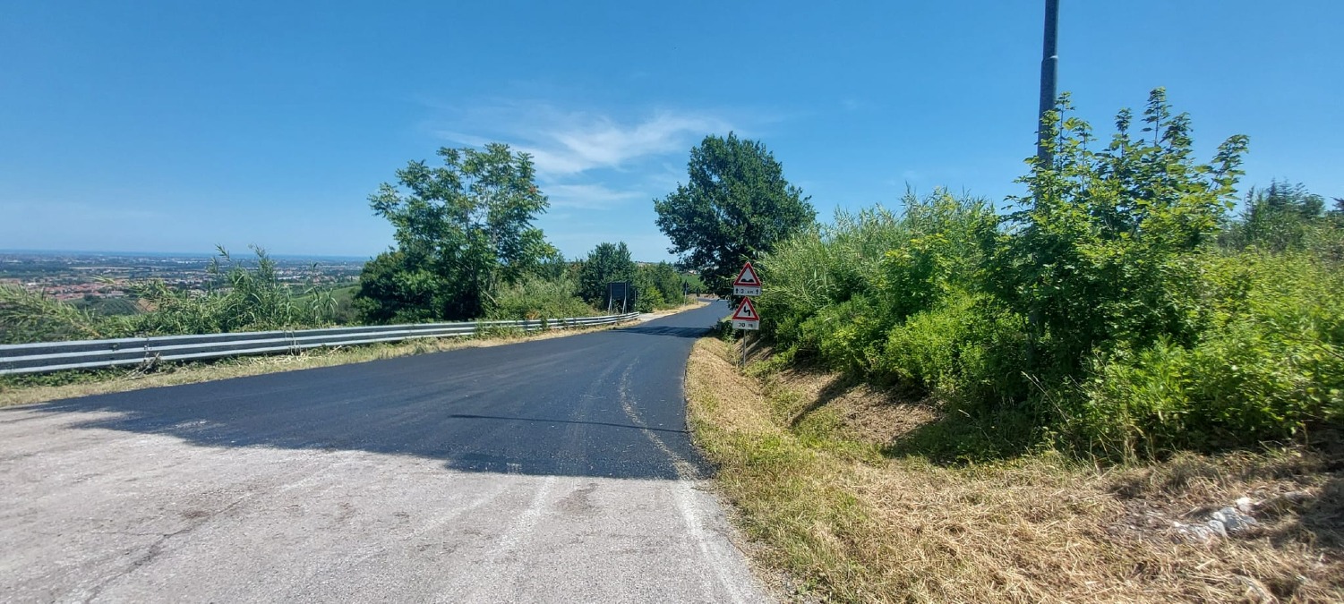 Verucchio, completati i lavori di riasfaltatura sulla SP 15 bis - 