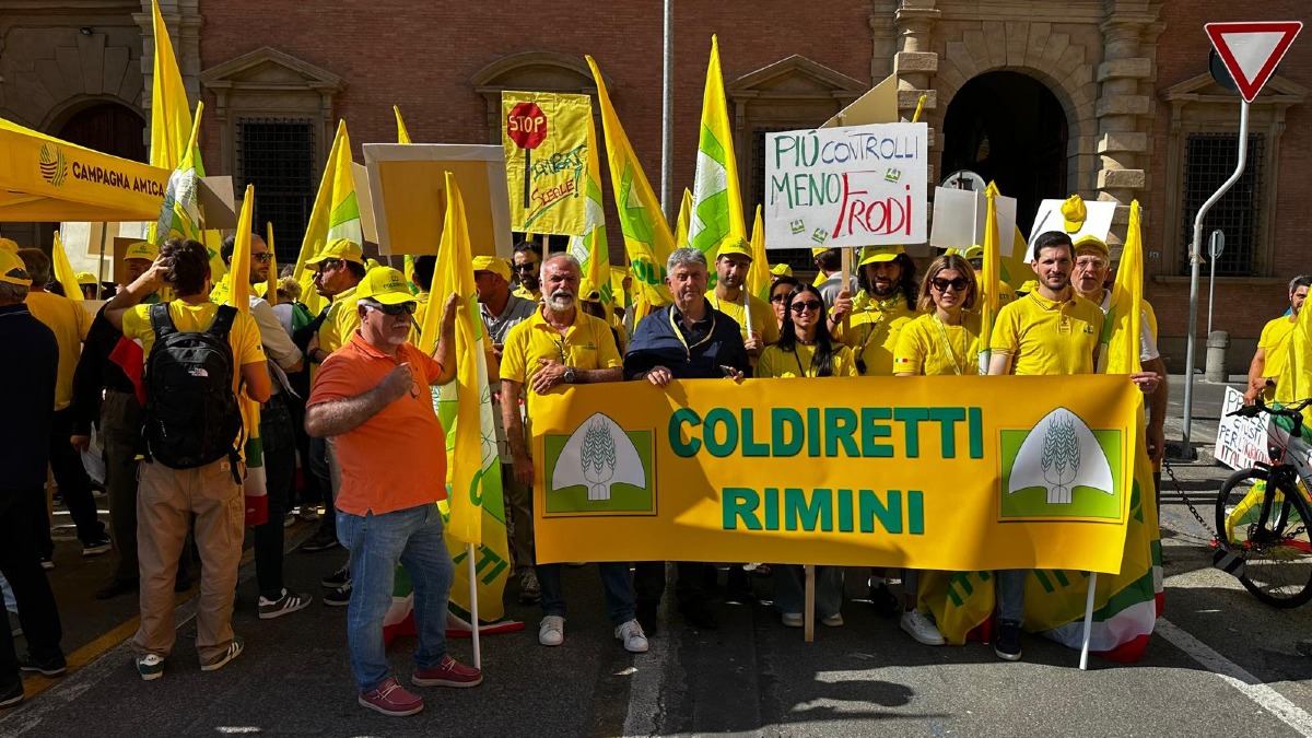 Coldiretti, anche da Rimini alla protesta a Bologna contro i trafficanti di grano e olio - 