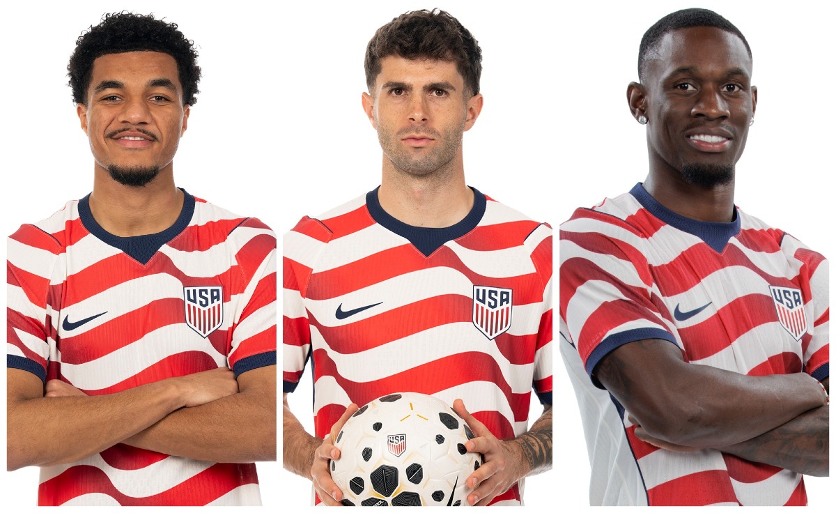 Mondiale 2026, le prime gare: è show Usa, bene Messico e Corea del Sud - Da sinistra: Tillman, Pulisic e Balogun