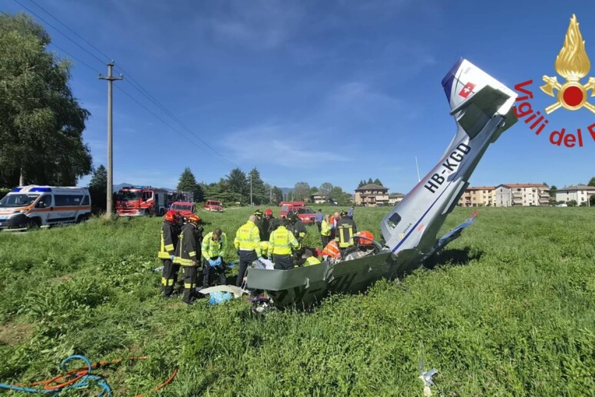 Aereo da turismo precipita nel Comasco: due uomini in condizioni gravissime - 