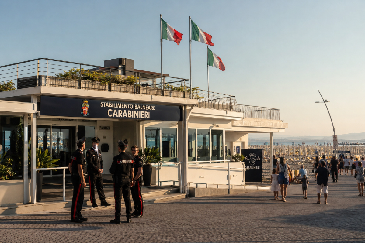 Bellaria più vicina all'Arma: in spiaggia un'area riservata ai Carabinieri e alle loro famiglie - Foto di repertorio a carattere dimostrativo