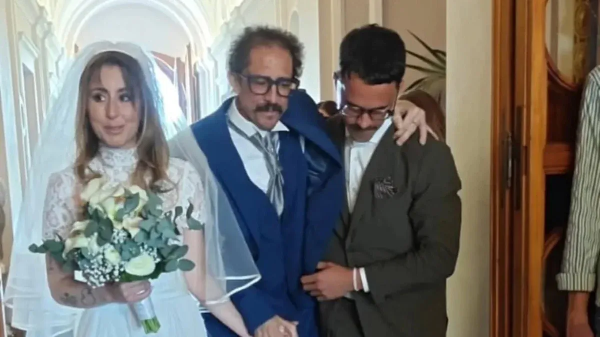 Addio a Igor Protti, scomparso nella notte a 58 anni - Igor Protti accompagna la figlia all'altare