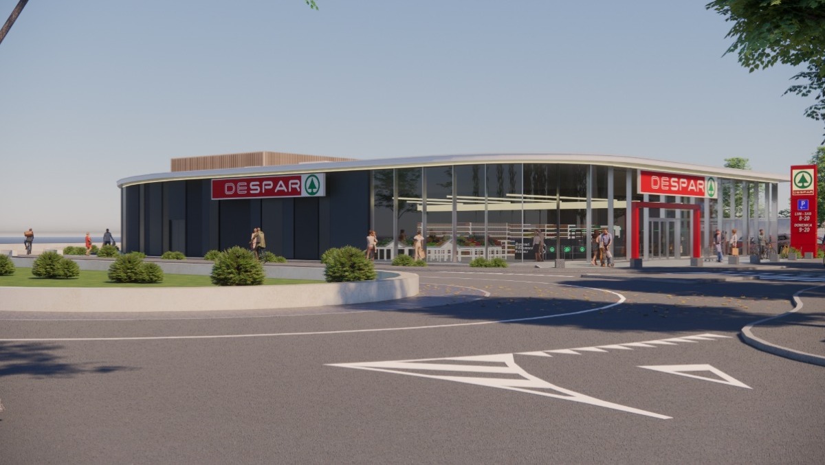 Apre un nuovo supermercato a Rimini: taglio del nastro per la Despar in via Siracusa - Il rendering del Supermercato Despar