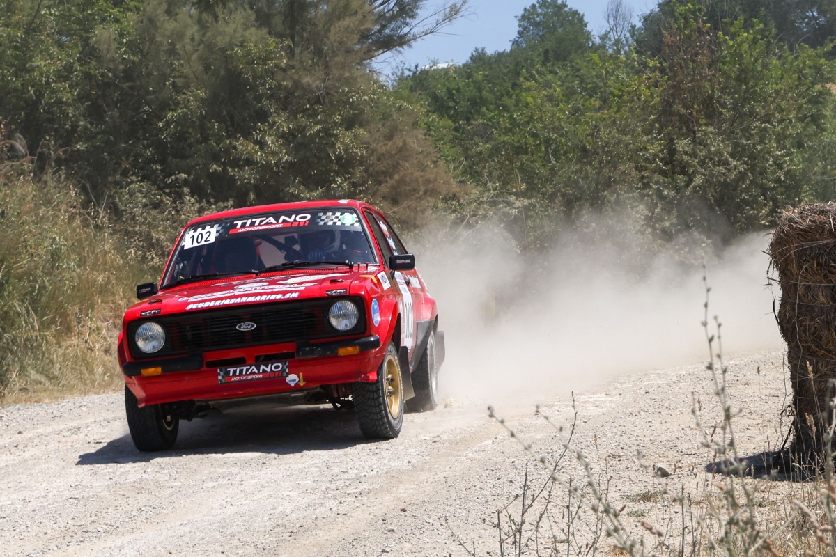 Bruno Pelliccioni in testa al San Marino Historic Rally - 
