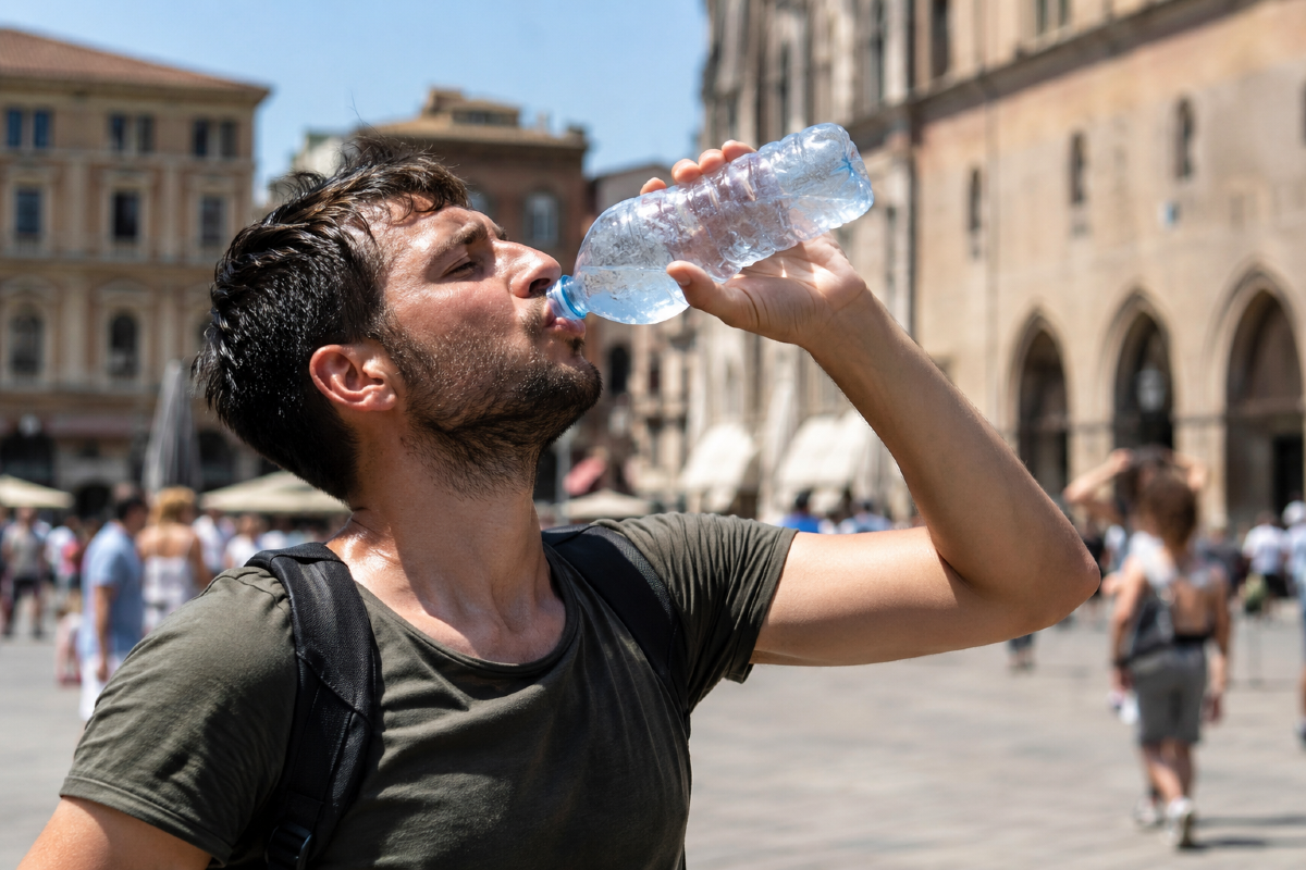 Caldo record, rischio malori per disidratazione. Non si beve abbastanza acqua - Caldo, afa REPERTORIO