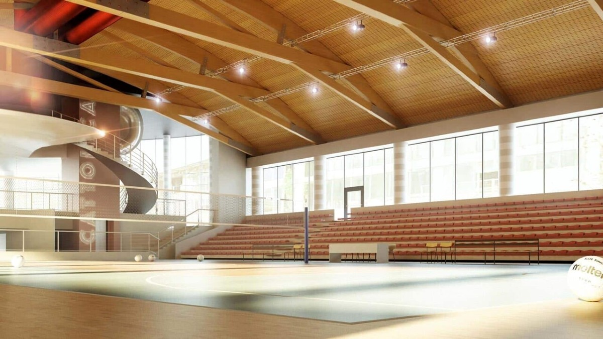 Cattolica, collaudo nuovo Palazzetto dello Sport "sub judice": assessore precisa, "Nessuna anomalia" - Rendering palazzetto dello sport di Cattolica