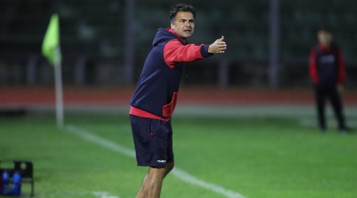 Calcio D, mister Gianni D'Amore sulla panchina del Mestre - Il tecnico Gianni D'Amore