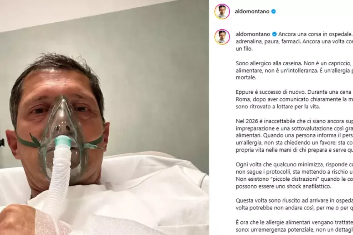 Paura per Aldo Montano: ricoverato a Roma dopo uno choc anafilattico - Il post pubblicato da Aldo Montano
