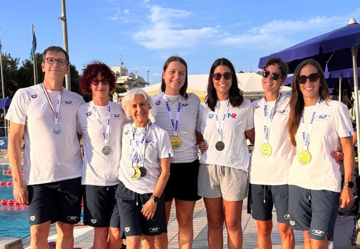 Polisportiva Riccione, 15 medaglie ai Campionati Italiani Master di nuoto - 