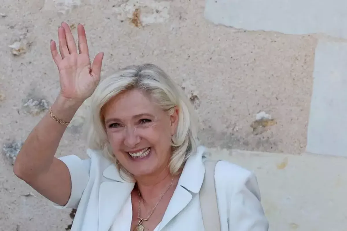 Le Pen in testa nel sondaggio sulle presidenziali francesi del 2027 - Marine Le Pen © ANSA/AFP