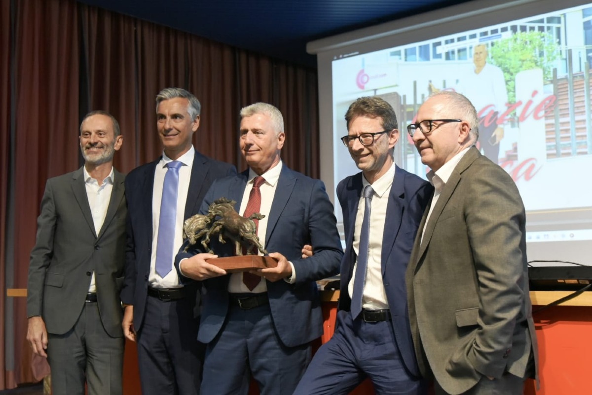 Cambio al vertice della Cocif: Benedettini lascia, il nuovo presidente è di Santarcangelo - Da sinistra Alessandro Montanari, Samuele Maraldi, Luca Benedettini, Luigi Marconi, Gabriele Gardini