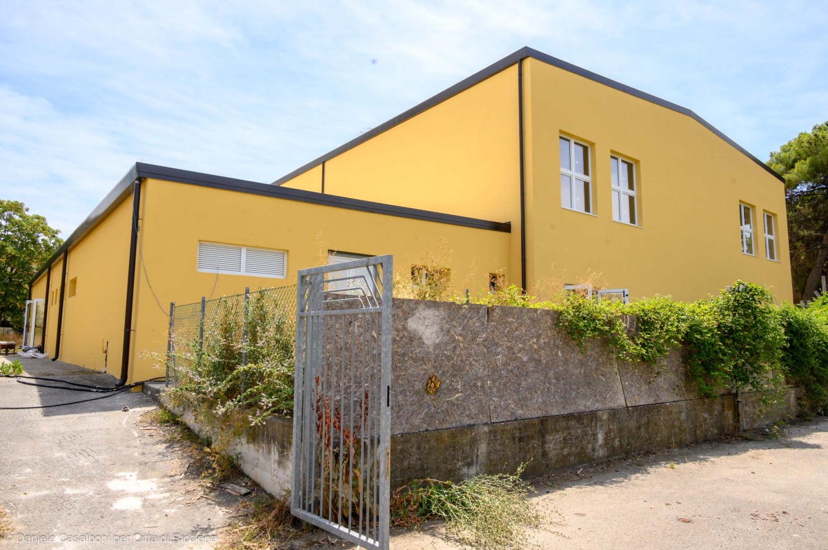 Riccione, proseguono i lavori alla nuova palestra della scuola Cervi: obiettivo l'apertura a settembre - Ph Casalboni