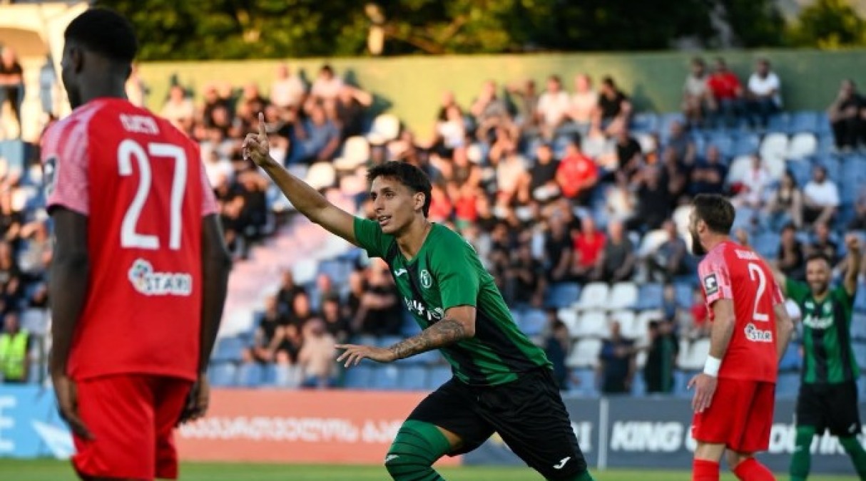 Calcio, Conference League: la Virtus cede al Dila Gori (3-1) - Benincasa esulta (foto FSGC/Palmieri)