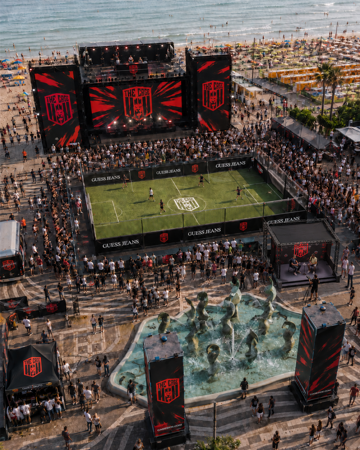 A Riccione arriva The Cage: il calcio "social" conquista piazzale Roma - 