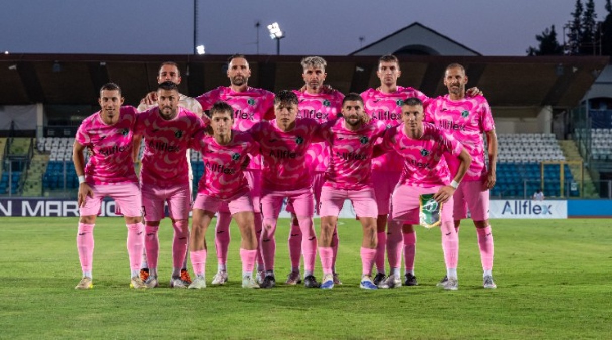 Calcio, Conference League: Virtus vincente (1-0), ma è eliminata - La Virtus (foto FSGC/Palmieri)