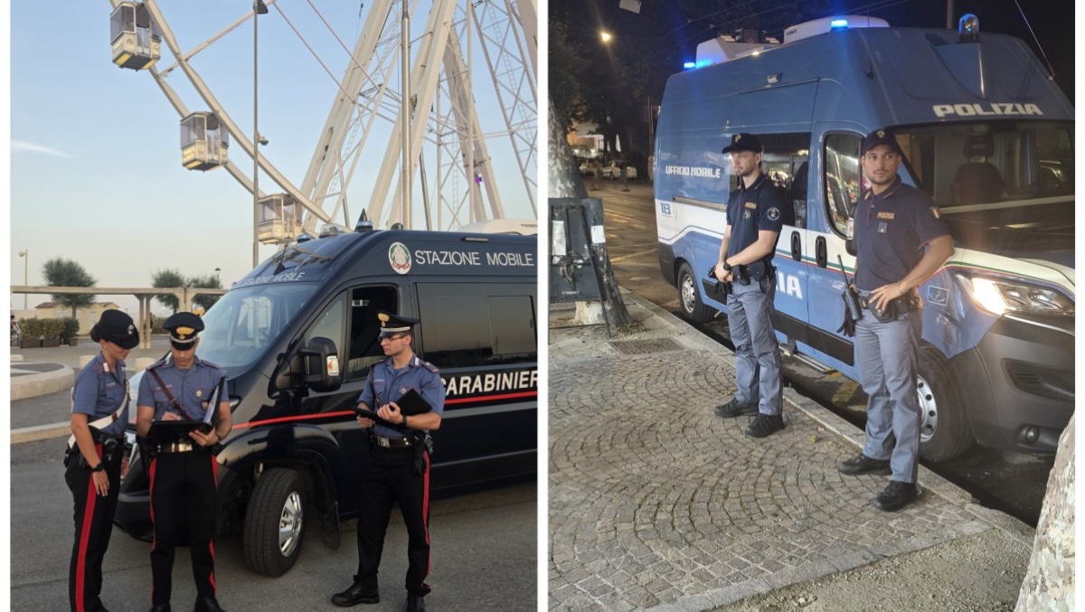 Operazione sicurezza a Rimini: due postazioni delle forze dell'ordine in piazzale Boscovich e Miramare - 
