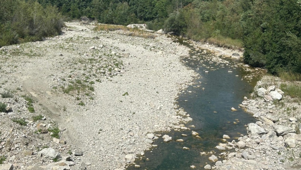 Ex cave trasformate in riserve idriche: 15 milioni per il fiume Marecchia - Fiume Marecchia (foto scattata il 17 luglio 2026)
