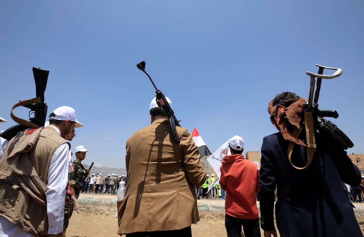 Houthi attaccano due petroliere saudite nel Mar Rosso - (AP Photo/Hani Mohammed)