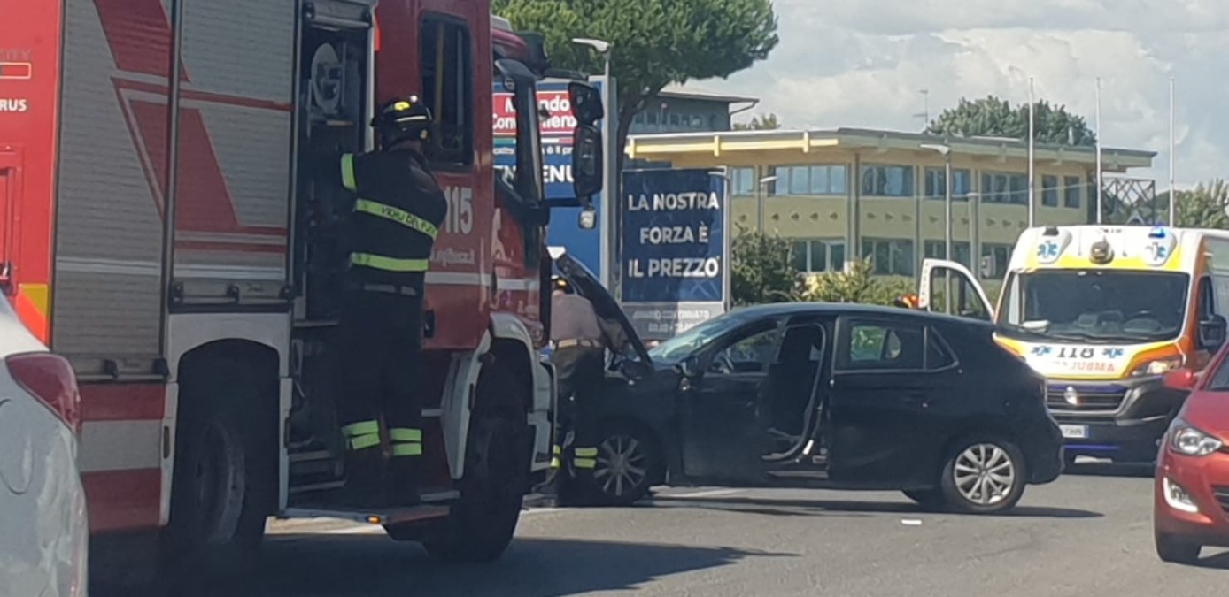 Incidente sulla Statale Adriatica a Rimini: un ferito e traffico in tilt - Il luogo dell'incididente