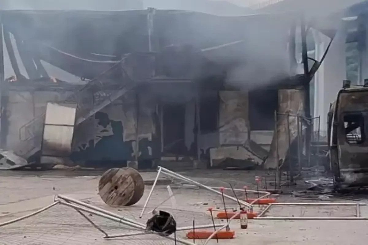 No Tav, sopralluogo di Meloni e Piantedosi in Val di Susa dopo gli assalti ai cantieri Tav - © Ansa