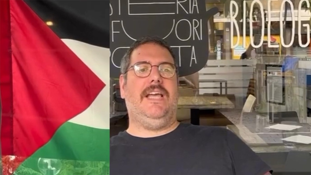Bandiera palestinese in vetrina, sei prenotazioni disdette: bufera sull'Osteria Fuori Porta - 