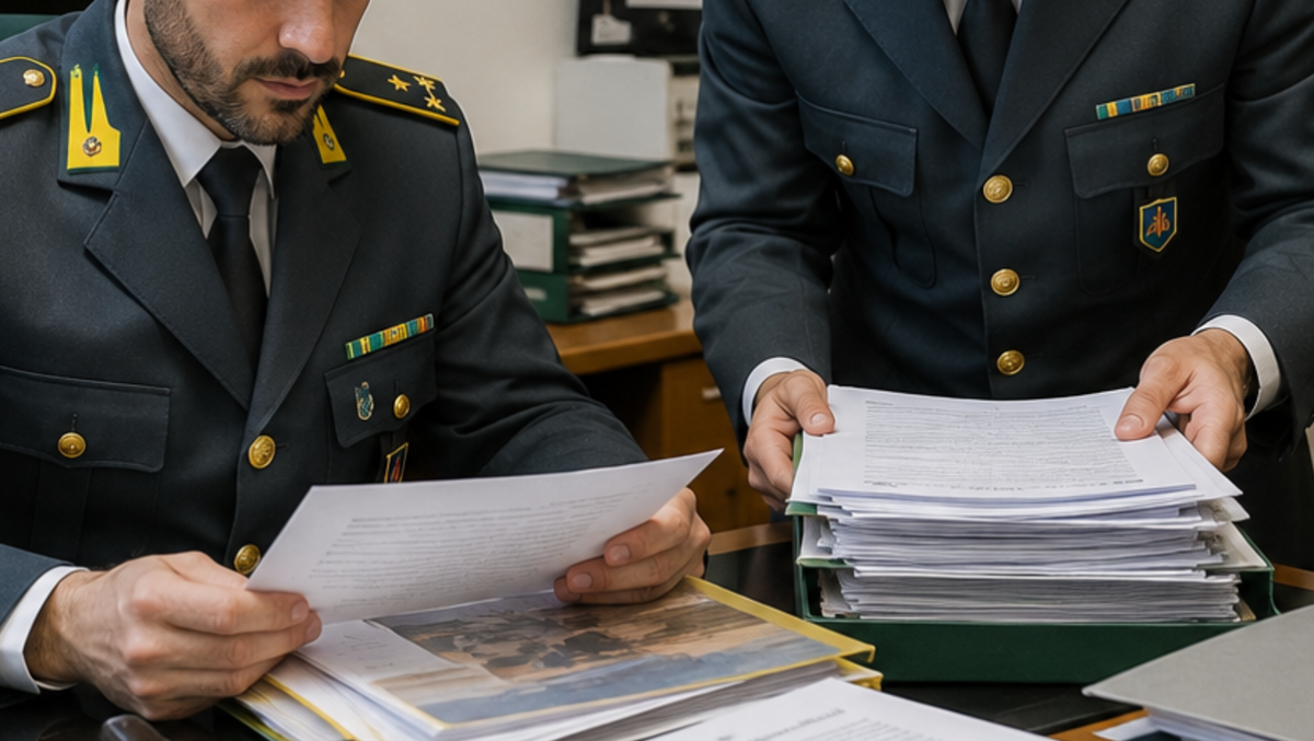 Grand Hotel di Riccione sequestrato, si lavora per il collocamento degli ospiti in altre strutture - Finanza, finanzieri, REPERTORIO (immagine elaborata con Chatgpt)