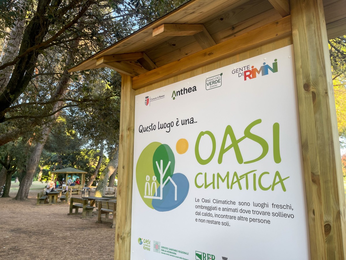 Rimini, ecco la prima oasi climatica: per contrastare il grande caldo ma anche l'isolamento sociale - Oasi climatica di Rimini