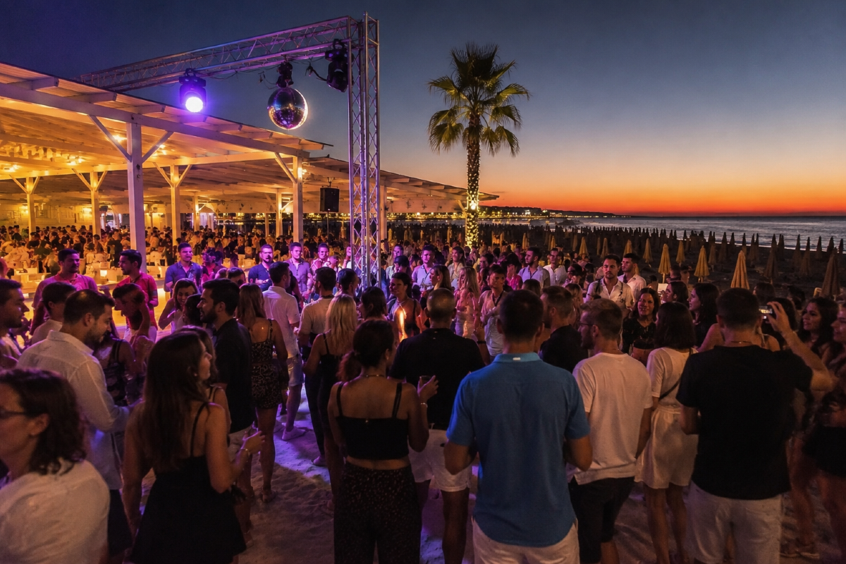 Via libera ai balli in spiaggia a Rimini, le reazioni: "Bene: bisogna innovare l'offerta turistica" - Ballo, spiaggia (Immagine elaborata con ChatGpt)