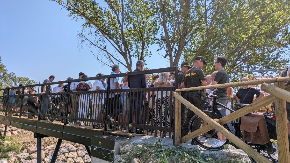 Taglio del nastro per il ponte ciclopedonale di via Barattona: opera attesa da 10 anni - Il ponte di via Barattona, Rimini