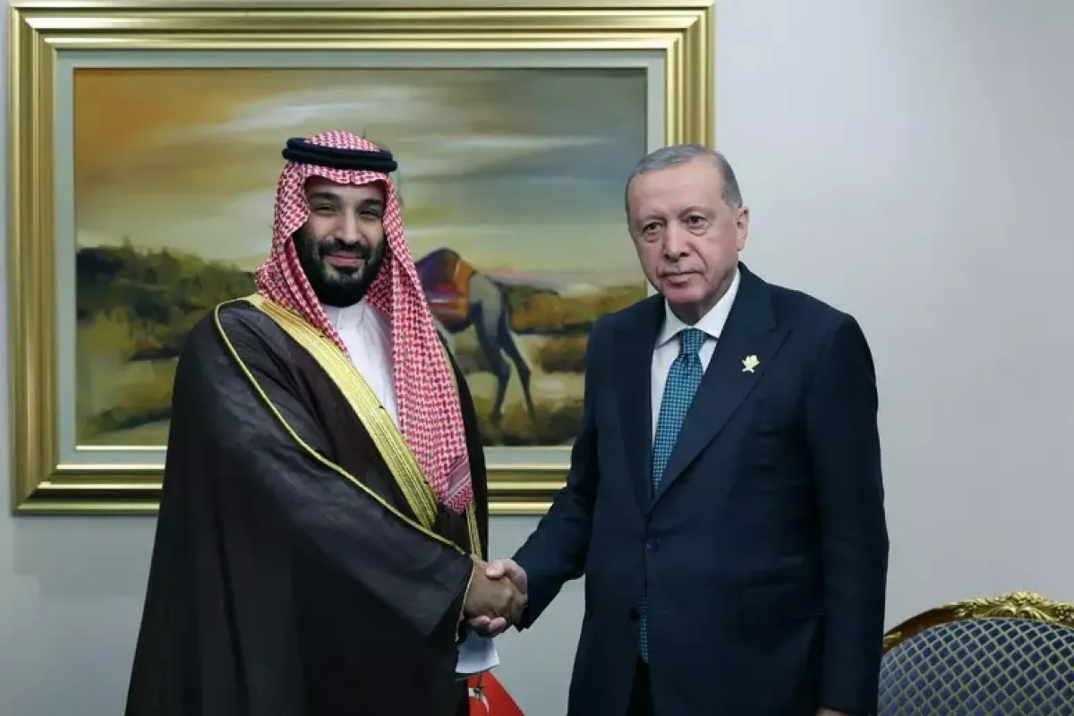 Firmato il patto Turchia-Arabia-Pakistan sulla difesa  - Il presidente turco Erdogan e il principe saudita bin Salman © ANSA/EPA