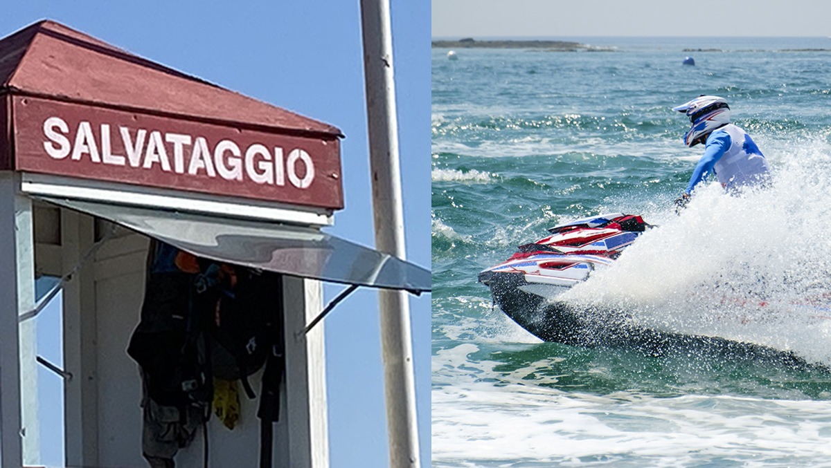 Bagnino segnala una moto d'acqua troppo vicina ai bagnanti: aggredito e picchiato da un amico del conducente - 