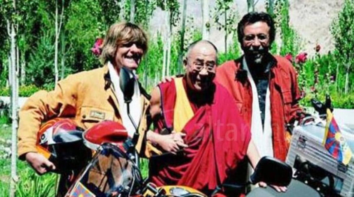 Lettera Cina contro vicesindaca Bellini, Cardelli (ass. Italia-Tibet): "Rimini non si faccia intimidire" - Claudio Cardelli (a destra) con il Dalai Lama