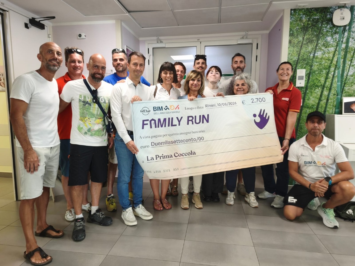 BIM Triathlon, la Family Run diventa solidarietà: donati 2.700 euro alla Prima Coccola - 