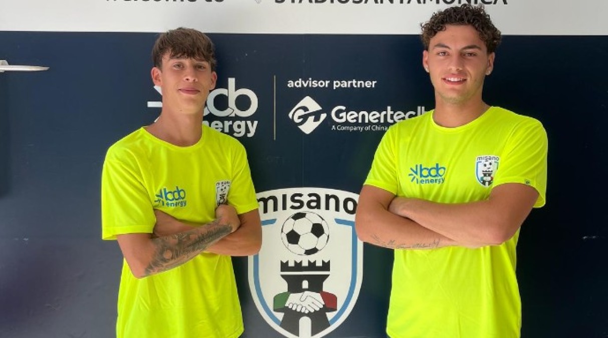 Calcio giovanile, Misano: Open Day per Primi Calci e Piccoli Amici - Da sinistra Pecci e Bacchiocchi