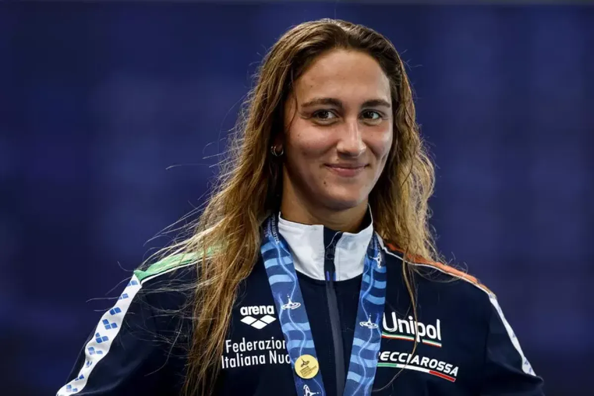 Europei di Parigi, Quadarella fa il bis di oro: prima nei 1500 metri - Simona Quadarella PH ANSA/EPA