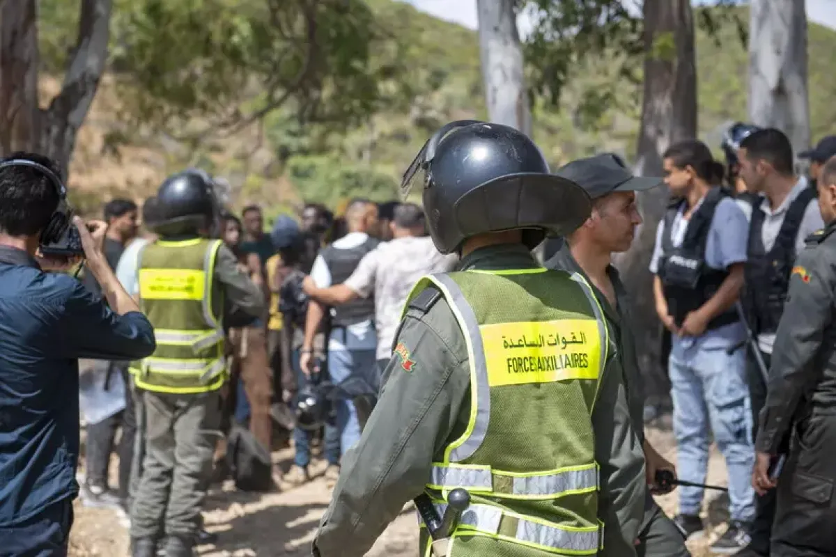 Migranti verso Ceuta, cariche e lacrimogeni a Fnideq: decine di persone disperse - PH ANSA