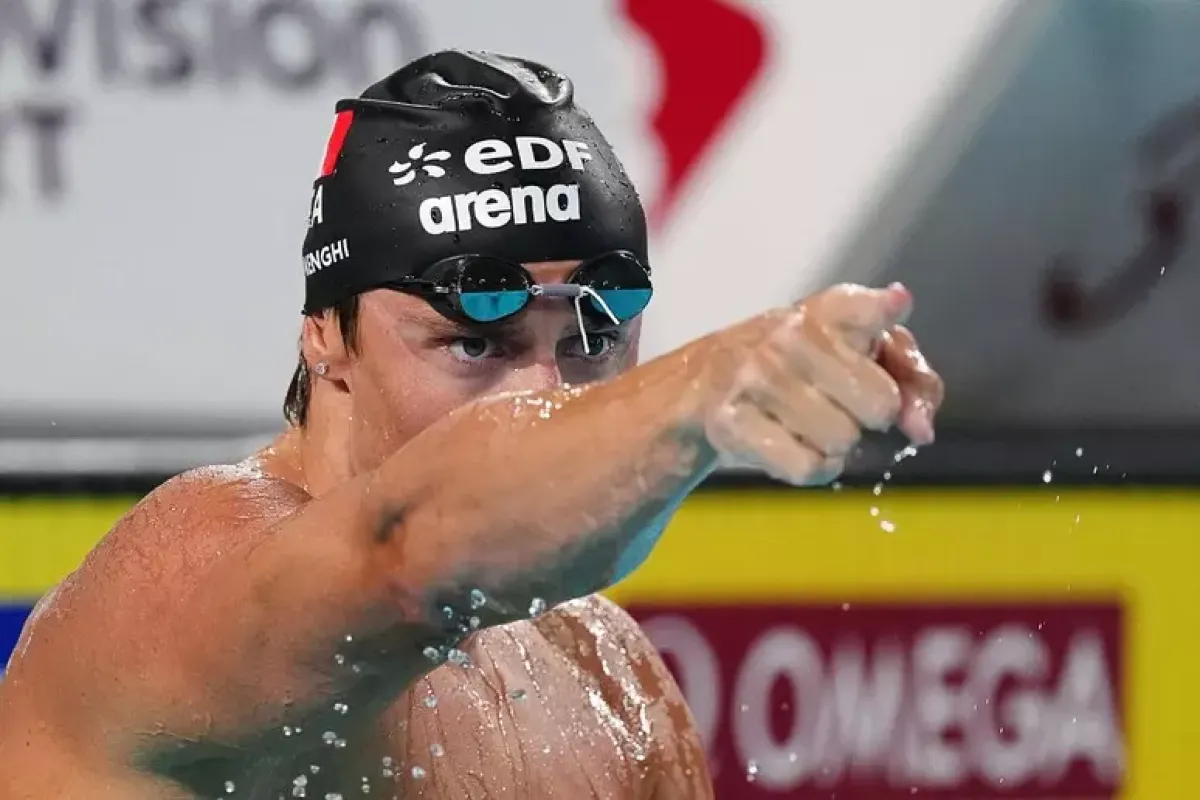 Europei di Parigi, Martinenghi concede il bis: oro nei 50 rana, argento per Cerasuolo  - Nicolò Martinenghi PH ANSA/EPA